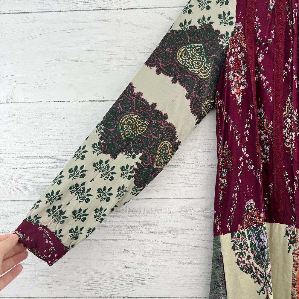 Tiny Anthropologie Gwen Patchwork Print Pocket Dr… - image 8